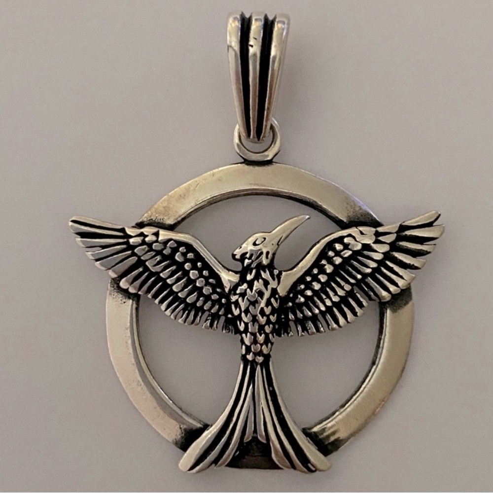 925 Silver eagle pendant unisex